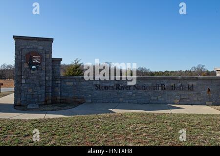 Champ de bataille National de Stones River Murfreesboro Tennessee Banque D'Images