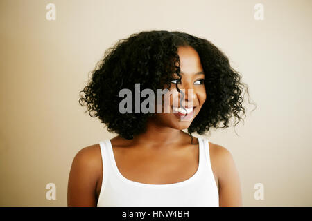 Portrait of smiling woman Banque D'Images