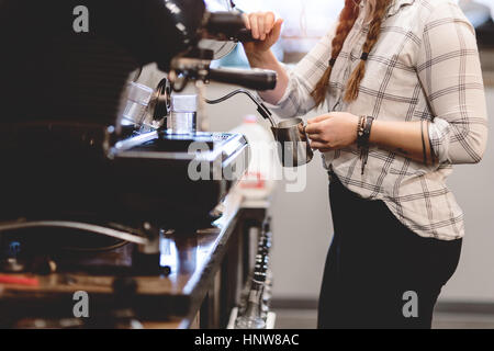 À café barista cafe Banque D'Images