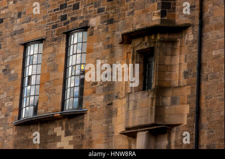 Plus de détails sur l'extérieur de la Glasgow School of art par Charles Rennie Mackintosh, avant l'incendie. Banque D'Images