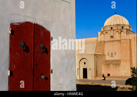 Tunez : Kairouan. Medina.Rue Ali Bey Banque D'Images