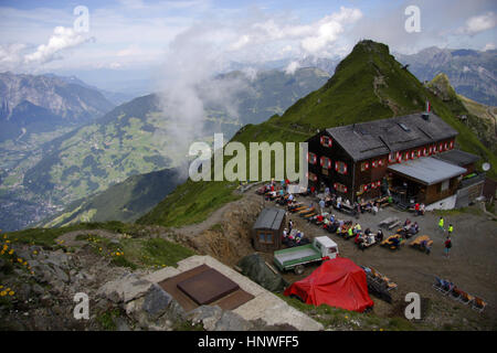 Luftbild : Schruns, Montafon, Vorarlberg, Oesterreich. Banque D'Images