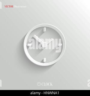 Icône de l'horloge - vector illustration web, facile à coller n'importe quel arrière-plan Illustration de Vecteur