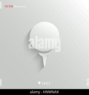 Golf d'icône - vector illustration web, facile à coller n'importe quel arrière-plan Illustration de Vecteur