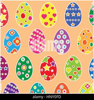 Vector illustration d'œufs de Pâques. Illustration de Vecteur