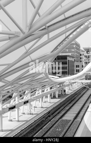 Denver, Colorado, USA-Juin 11, 2016. Rénové la gare Union au centre-ville de Denver, Colorado. Banque D'Images