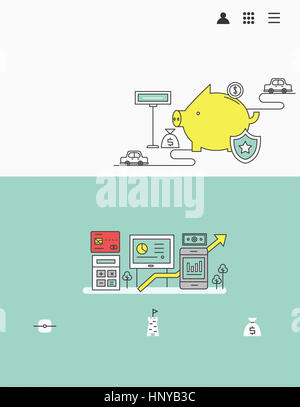 Illustration représentant l'économie Banque D'Images