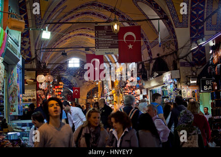 Istanbul, Turquie - Avril 2013 : Grand Bazar voir à Istanbul, Turquie Banque D'Images