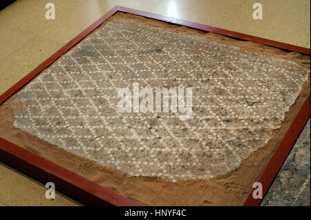 Époque Romaine. L'Opus signinum paviment. 1er siècle av-1e siècle AD. Zone du port d'une carrière. Tarragone. Musée Archéologique National. Tarragone. L'Espagne. Banque D'Images