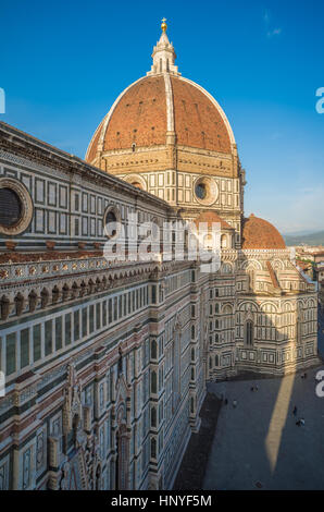 La Cathédrale Santa Maria del Fiore, aussi appelée Duomo, Toscane, Italie Banque D'Images