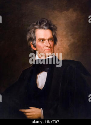 John C. Calhoun (1782-1850), portrait par George Peter Alexander Healy, huile sur toile, 1845, Banque D'Images