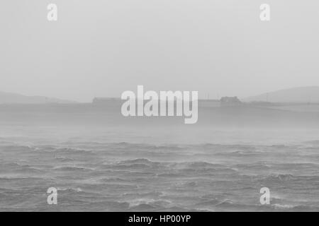 Tempête sur les îles Orkney Banque D'Images