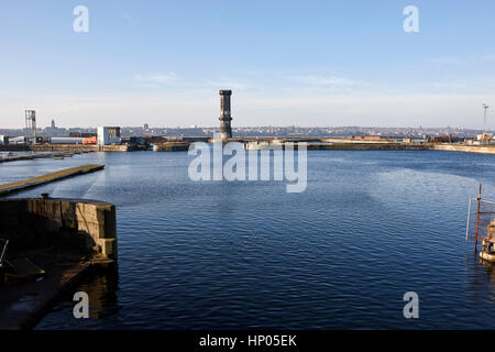 La tour victoria hexagonale à Salisbury dock liverpool docks dockland uk Banque D'Images