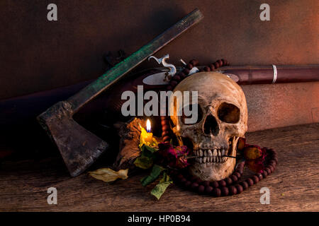 Crâne d'Héman still life Banque D'Images