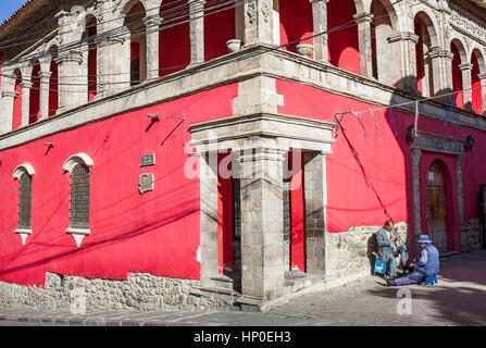 Façade du Musée National d'Art, Casa de Francisco Tadeo Diez de Medina, La Paz, Bolivie Banque D'Images