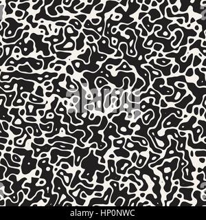 Retro Grunge Texture sonore. Seamless Vector motif en noir et blanc Illustration de Vecteur