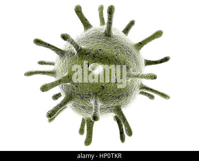 Virus bactéries cell isolated on white Banque D'Images