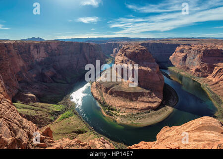 Horseshoe Bend célèbre de la rivière Colorado, dans le nord de l'Arizona Banque D'Images