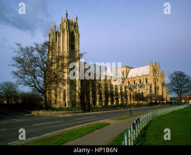 L'église cathédrale médiévale, Beverley, dédiée à St Jean de Beverley qui a fondé un monastère au début C8e sur ce site. À la North East Banque D'Images