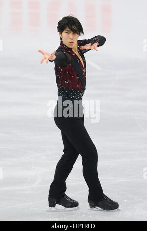 Gangneung Ice Arena, Gangneung, Corée du Sud. Feb 17, 2017. Keiji Tanaka (JPN), le 17 février 2017 - Patinage Artistique : ISU Four Continents Figure Skating Championships 2017 le programme court à Gangneung Ice Arena, Gangneung, Corée du Sud. Credit : YUTAKA/AFLO SPORT/Alamy Live News Banque D'Images