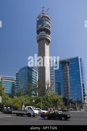 Torre Entel dans Santiago de Chili - Torre Entel dans Santiago de Chili Banque D'Images