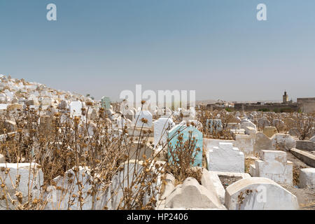 Le cimetière juif de Fes, Maroc Banque D'Images