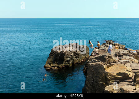 Près de la ville de Sozopol, Bulgarie Bourga Banque D'Images