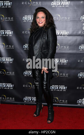 Première mondiale de 'Check Point' qui s'est tenue à Las Vegas - Théâtres d'Eclipse avec des arrivées : Adela Gregory Où : Las Vegas, Nevada, United States Quand : 17 Jan 2017 Credit : Judy Eddy/WENN.com Banque D'Images