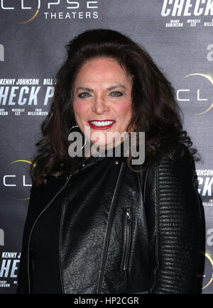 Première mondiale de 'Check Point' qui s'est tenue à Las Vegas - Théâtres d'Eclipse avec des arrivées : Adela Gregory Où : Las Vegas, Nevada, United States Quand : 17 Jan 2017 Credit : Judy Eddy/WENN.com Banque D'Images