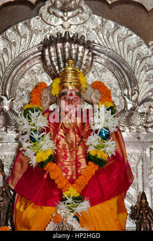 Shri Navadurga Devi, Durga Devi Mandir, Guhagar, Konkan, Maharashtra, Inde Banque D'Images