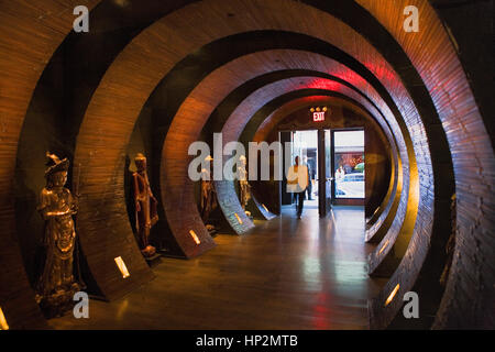 Quartier de Meatpacking. Buddha-bar, bar, restaurant. 25 Little West 12th St, New York City, Etats-Unis,www.buddhabarnyc.com Banque D'Images