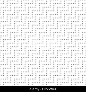 Modèle sans couture. Texture diagonale classique simple sous la forme d'une zagzag. La répétition des formes géométriques, des points, des cercles, des zigzags. Monochrome. En toile de fond. Illustration de Vecteur