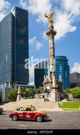 Monument, Golden angel, l'Avenue Reforma, Mexico, Mexique Banque D'Images