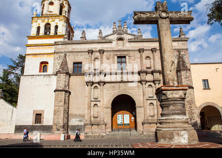 Le Convento de San Juan Bautista, Coyoacan, Mexico City, Mexico Banque D'Images