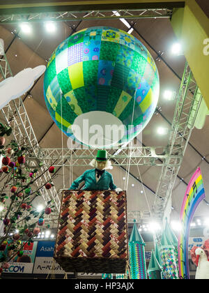 Patchwork 3D de l'exposition 'Wonderful Wizard of Oz' par Reiko Washizawa au Tokyo International 2017 Grand quilt festival tenu à Tokyo Dome. Banque D'Images