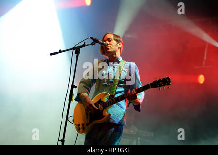 BENICASSIM, ESPAGNE - 18 juillet : de Montréal (groupe de rock américain) effectue au Festival le 18 juillet 2014 à Benicassim, Espagne. Banque D'Images