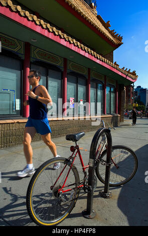 Chinatown. Browery St, New York City, USA Banque D'Images