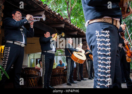 En Mariachis El Abajeño restaurant, Juarez 131, Tlaquepaque, Guadalajara, Jalisco, Mexique Banque D'Images