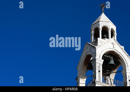 Naissance de Jésus Église de la Nativité à Bethléem, centre de la Cisjordanie, Palestine, Israël Banque D'Images