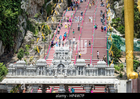 Entrée de grottes de Batu, près de Kuala Lumpur, Malaisie Banque D'Images