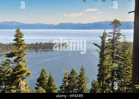 Vue du lac Tahoe à partir de ci-dessus, en Californie Banque D'Images