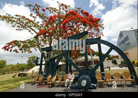 L'Ile Maurice, Lavanture du sucre, Zuckermuseum, beau plan, repro, l'Ile Maurice : Aventure du sucre, le sucre musum à Beau Plan. Banque D'Images