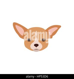 Illustration Vecteur de chihuahua chien dans télévision style. Télévision chien icône. Illustration de Vecteur