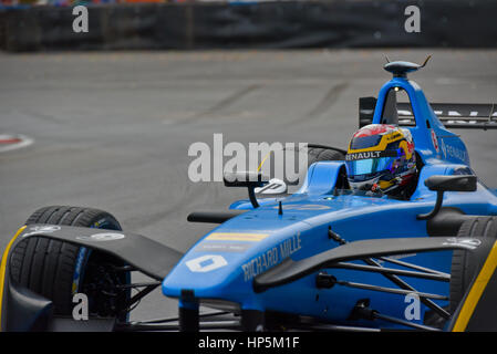 Buenos Aires, Argentine. 16Th Jun 2017. Le pilote Renault f.les barrages de la Suisse Sébastien Buemi, pratiques à la formule E Buenos Aires ePrix course auto. Sébastien Buemi remporte à Buenos Aires la course auto ePrix. Crédit : Anton/Velikzhanin Alamy Live News Banque D'Images