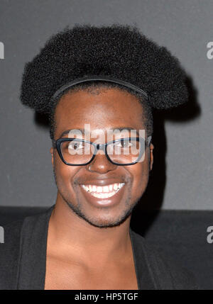 LOS ANGELES, CA- 18 février : Conversation avec Sanaa Lathan au Pan African Film Festival chez Cinemark Baldwin Hills à Los Angeles, Californie le 18 février 2017. Credit : Koi Sojer/Snap'N U Photos /MediaPunch Banque D'Images