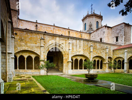 Cloître de la cathédrale. Santander, Espagne. Banque D'Images