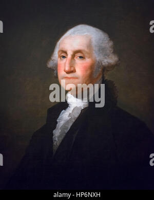 George Washington par Gilbert Stuart, huile sur toile, 1800 Banque D'Images