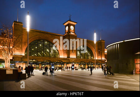 L'extérieur de la gare de Kings Cross à Londres Banque D'Images