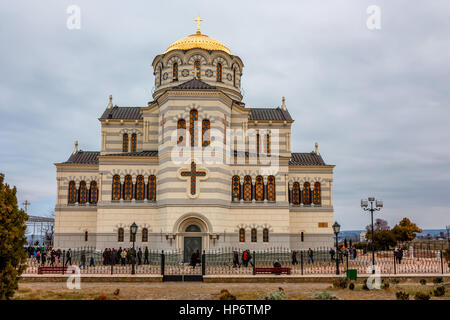 Dans la cathédrale Saint Vladimir Chersonesus en Crimée Banque D'Images