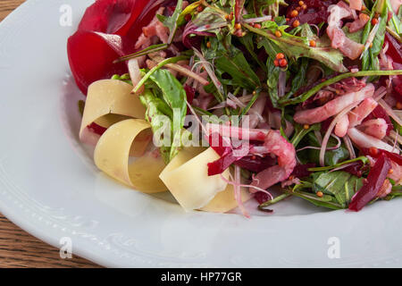 Salade avec Bacon Banque D'Images